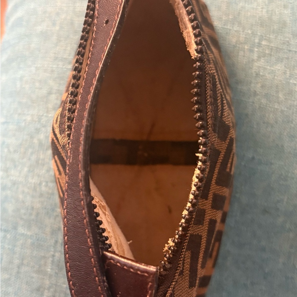 Brown And Black Patterned Handbag - image 5